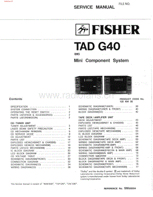 Fisher-TADG40-mc-sm维修电路图 手册.pdf