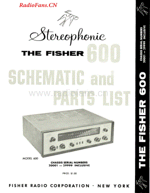 Fisher-600-rec-sm2维修电路图 手册.pdf