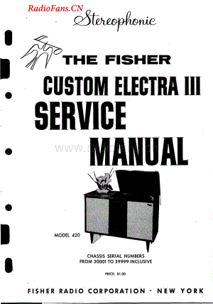 Fisher-CustomElectra420-mc-sm2维修电路图 手册.pdf