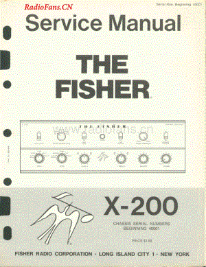 Fisher-X200-int-sm维修电路图 手册.pdf