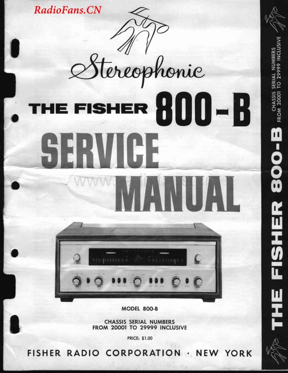 Fisher-800B-rec-sm维修电路图 手册.pdf_第1页