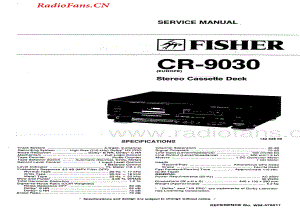Fisher-CR9030-tape-sm维修电路图 手册.pdf