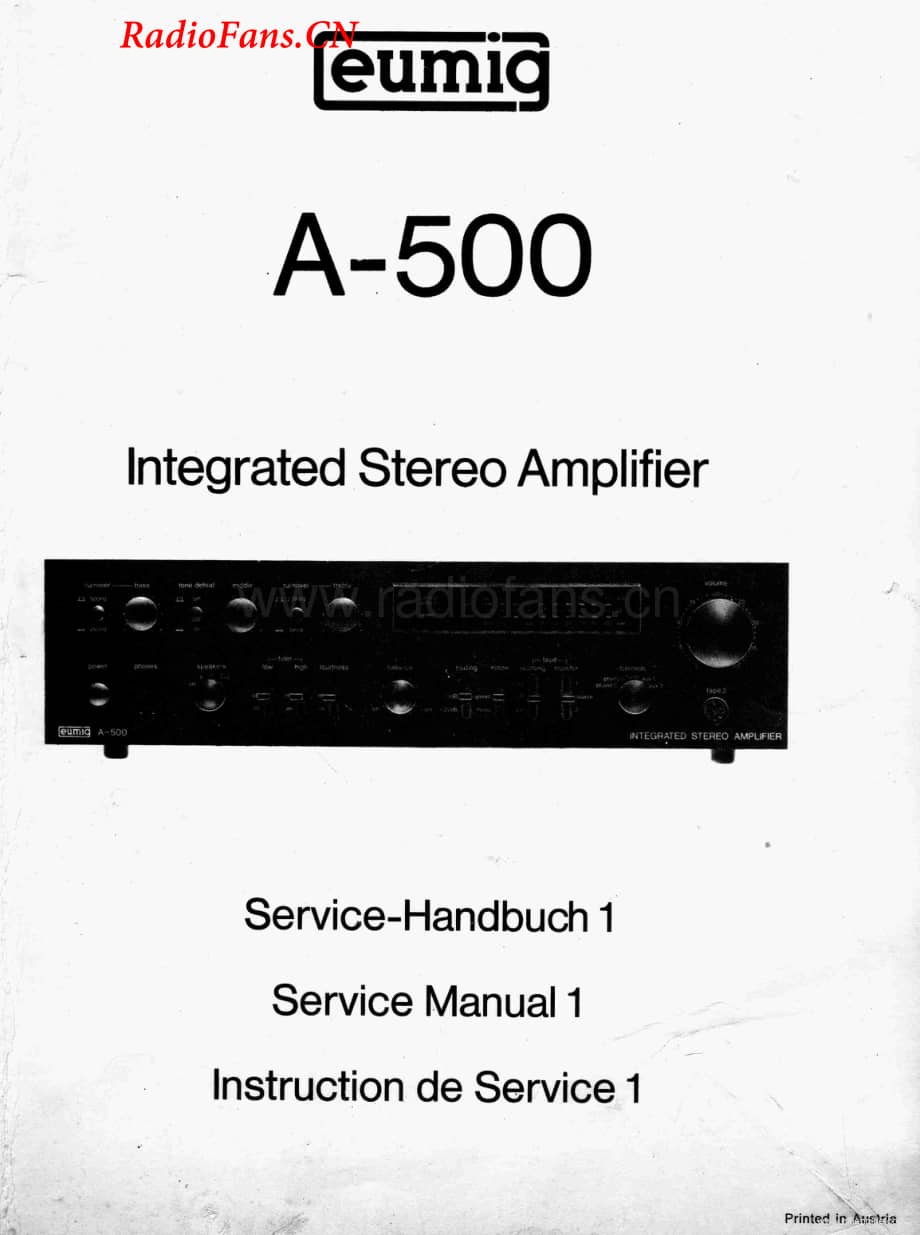 Eumig-A500-int-sm维修电路图 手册.pdf_第1页