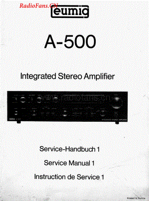 Eumig-A500-int-sm维修电路图 手册.pdf