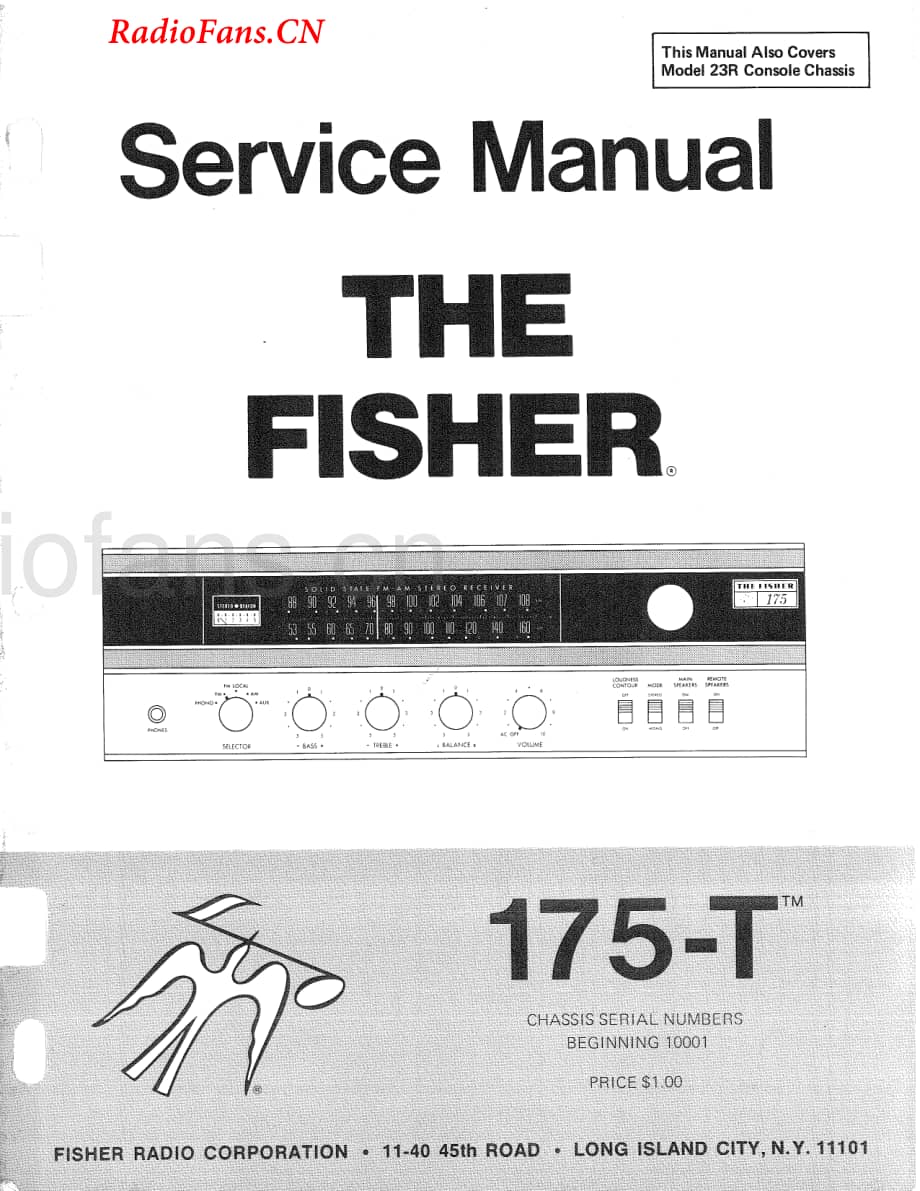 Fisher-175T-rec-sm(1)维修电路图 手册.pdf_第1页