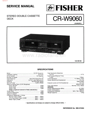 Fisher-CRW9060-tape-sch维修电路图 手册.pdf
