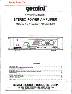 Gemini-XG2000-pwr-sm维修电路图 手册.pdf