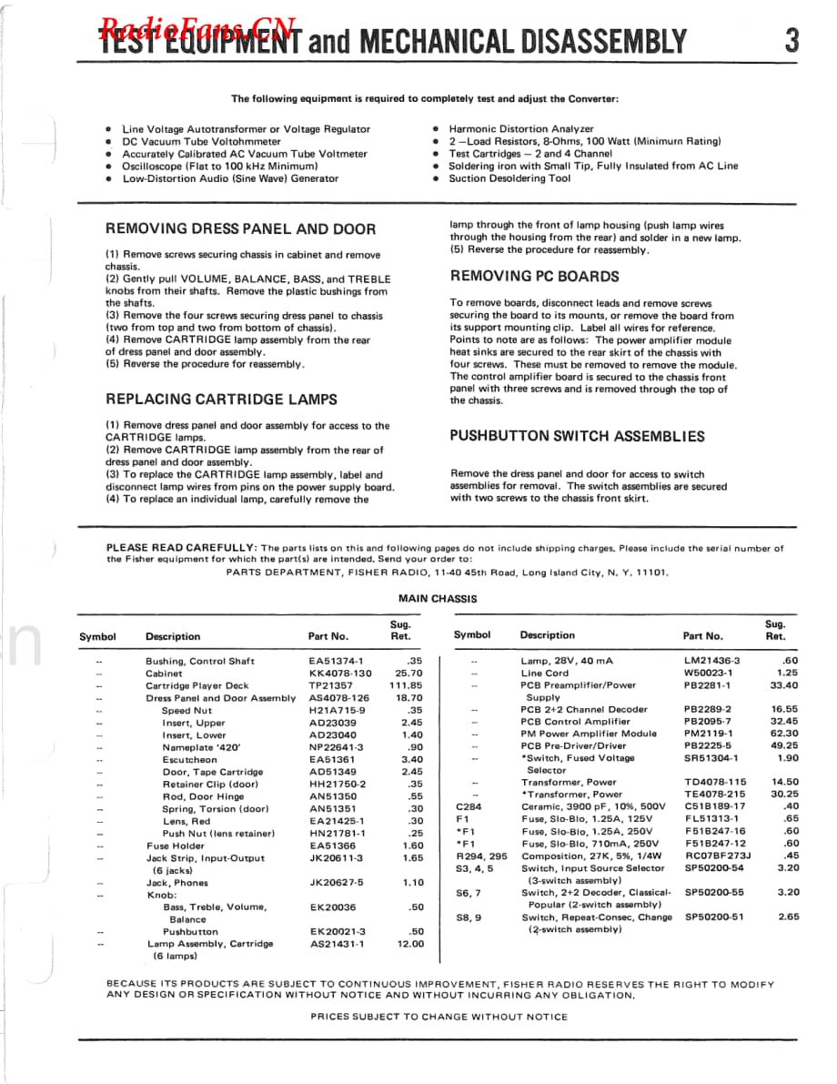 Fisher-TX420-conv-sm维修电路图 手册.pdf_第3页