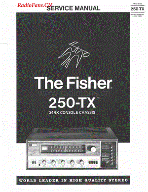 Fisher-250TX-rec-sm维修电路图 手册.pdf