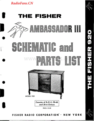 Fisher-920-mc-sm维修电路图 手册.pdf