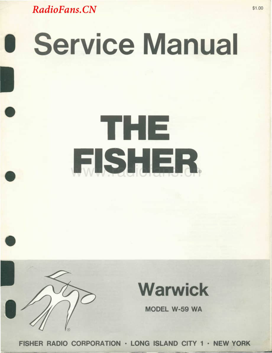 Fisher-WarwickW59WA-mc-sm维修电路图 手册.pdf_第1页