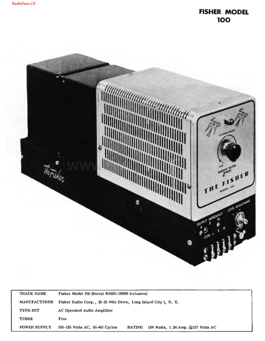 Fisher-100-pwr-sm维修电路图 手册.pdf_第1页
