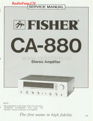 Fisher-CA880-int-sm维修电路图 手册.pdf