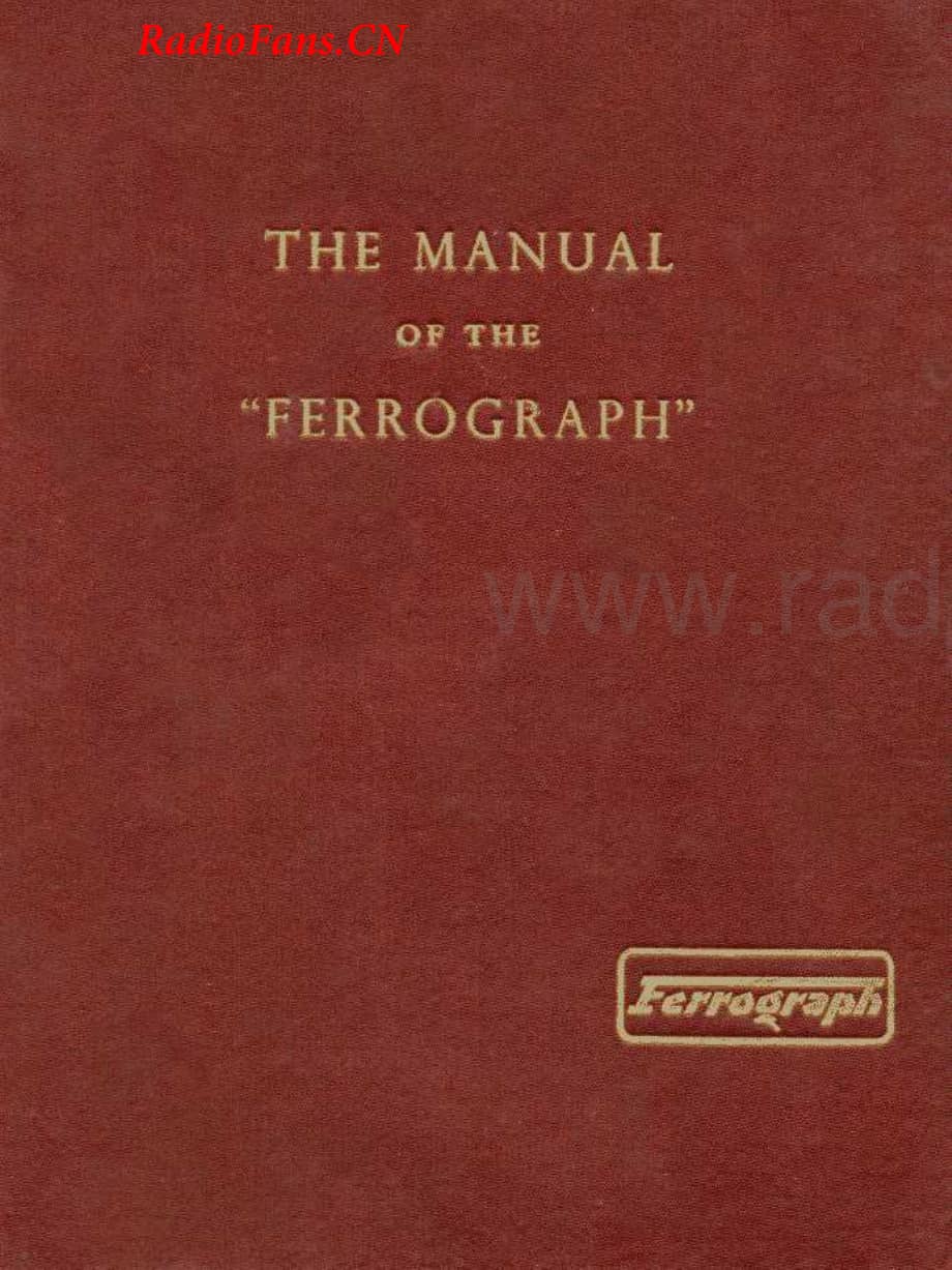 Ferguson-Ferrograph2ANL-tape-sm维修电路图 手册.pdf_第1页