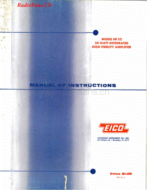 Eico-HF52-int-sm维修电路图 手册.pdf