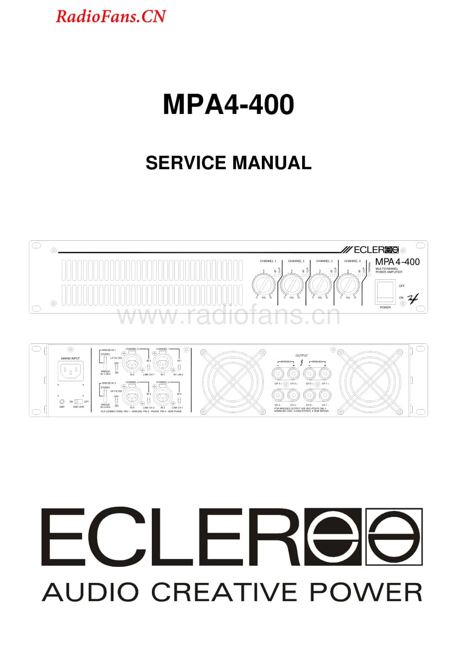 Ecler-MPA4.400-pwr-sm维修电路图 手册.pdf_第1页