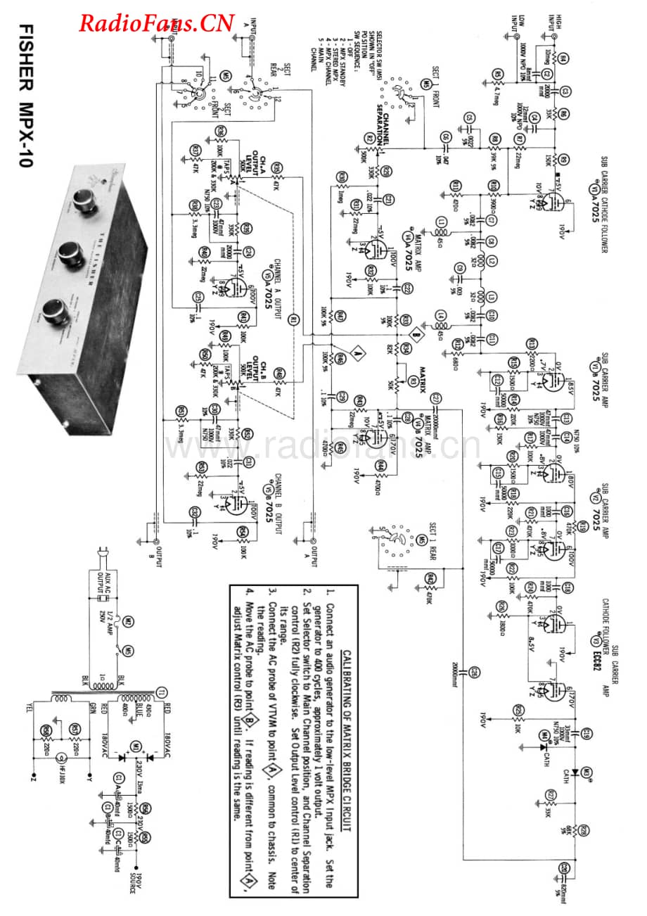 Fisher-MPX10-pre-sch维修电路图 手册.pdf_第1页