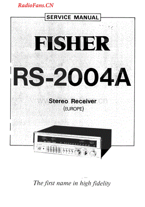 Fisher-RS2004A-rec-sm维修电路图 手册.pdf