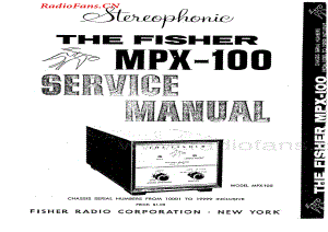 Fisher-MPX100-mpx-sm1维修电路图 手册.pdf
