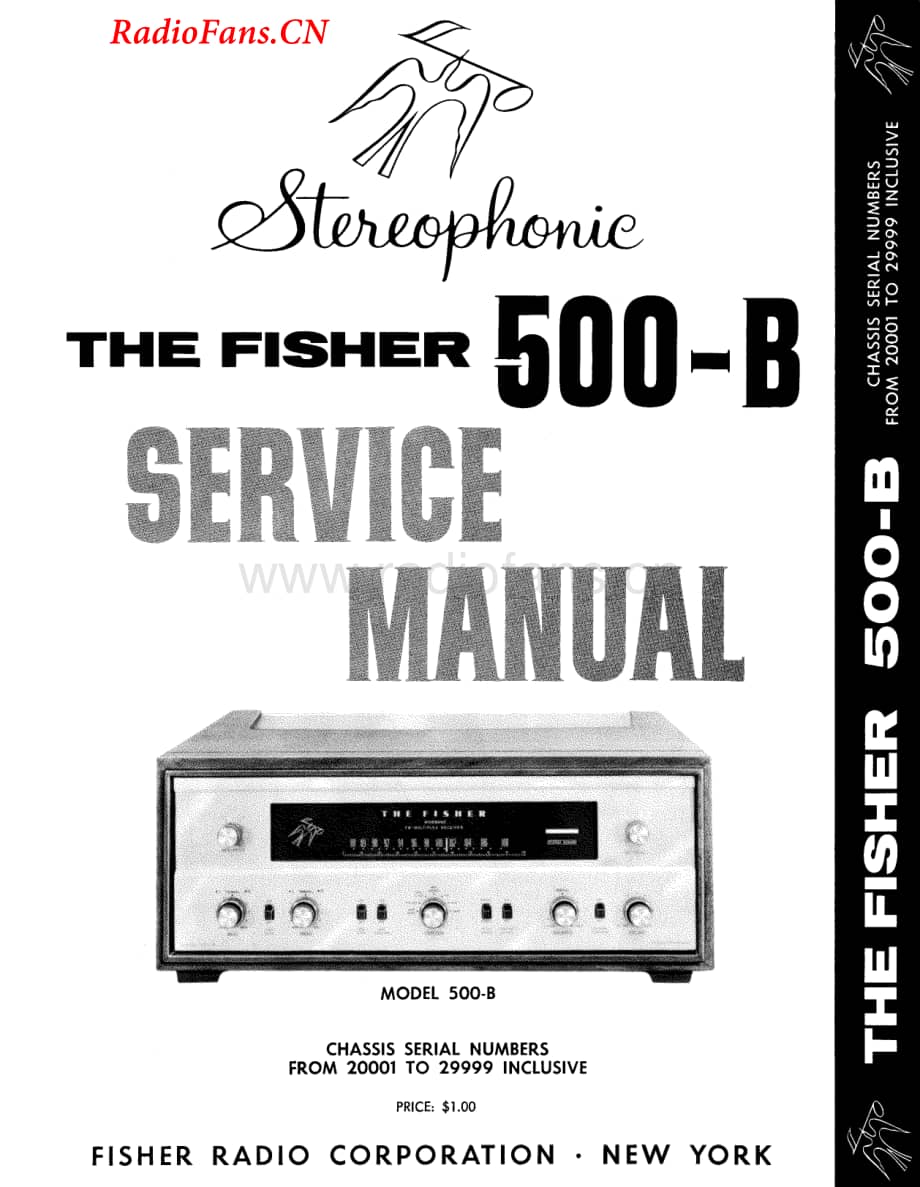 Fisher-500B-rec-sm维修电路图 手册.pdf_第1页