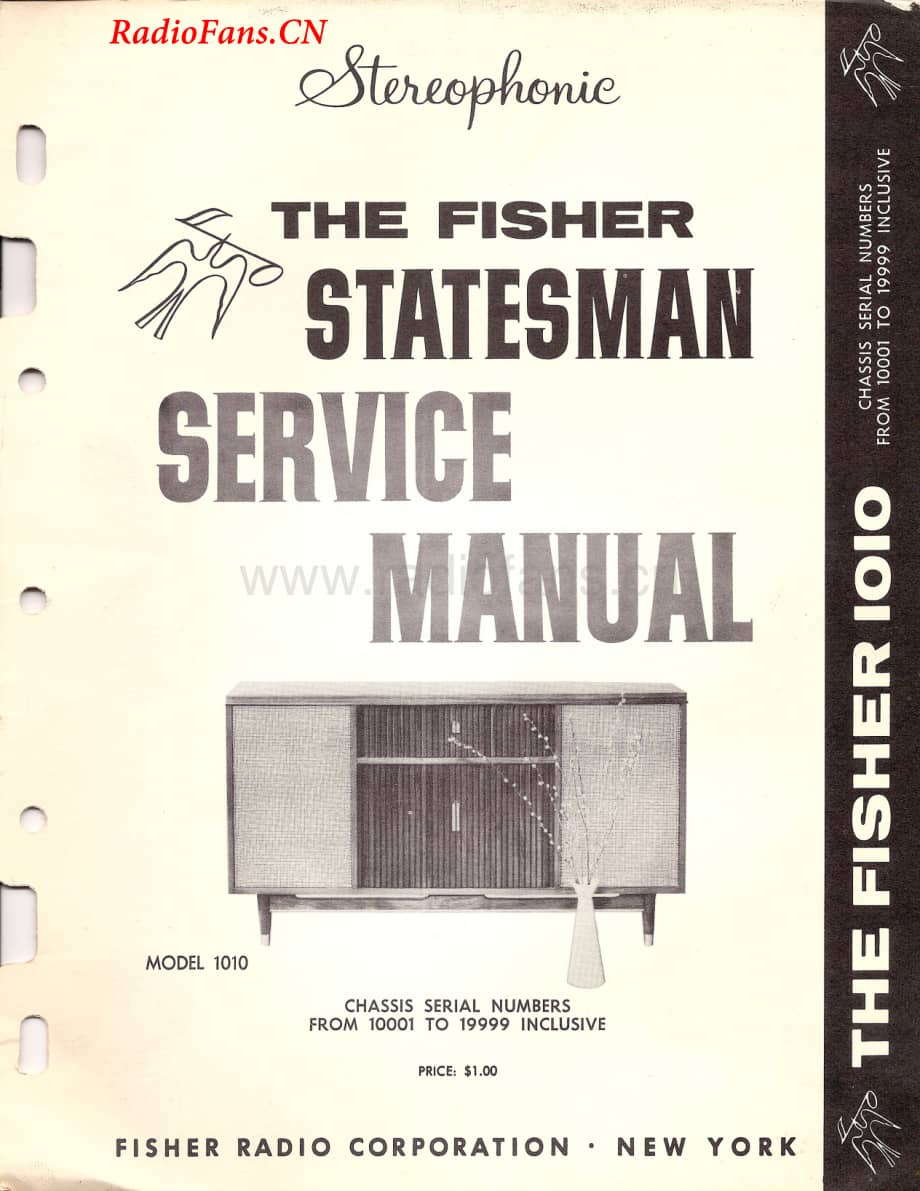 Fisher-Statesman1010-mc-sm维修电路图 手册.pdf_第1页