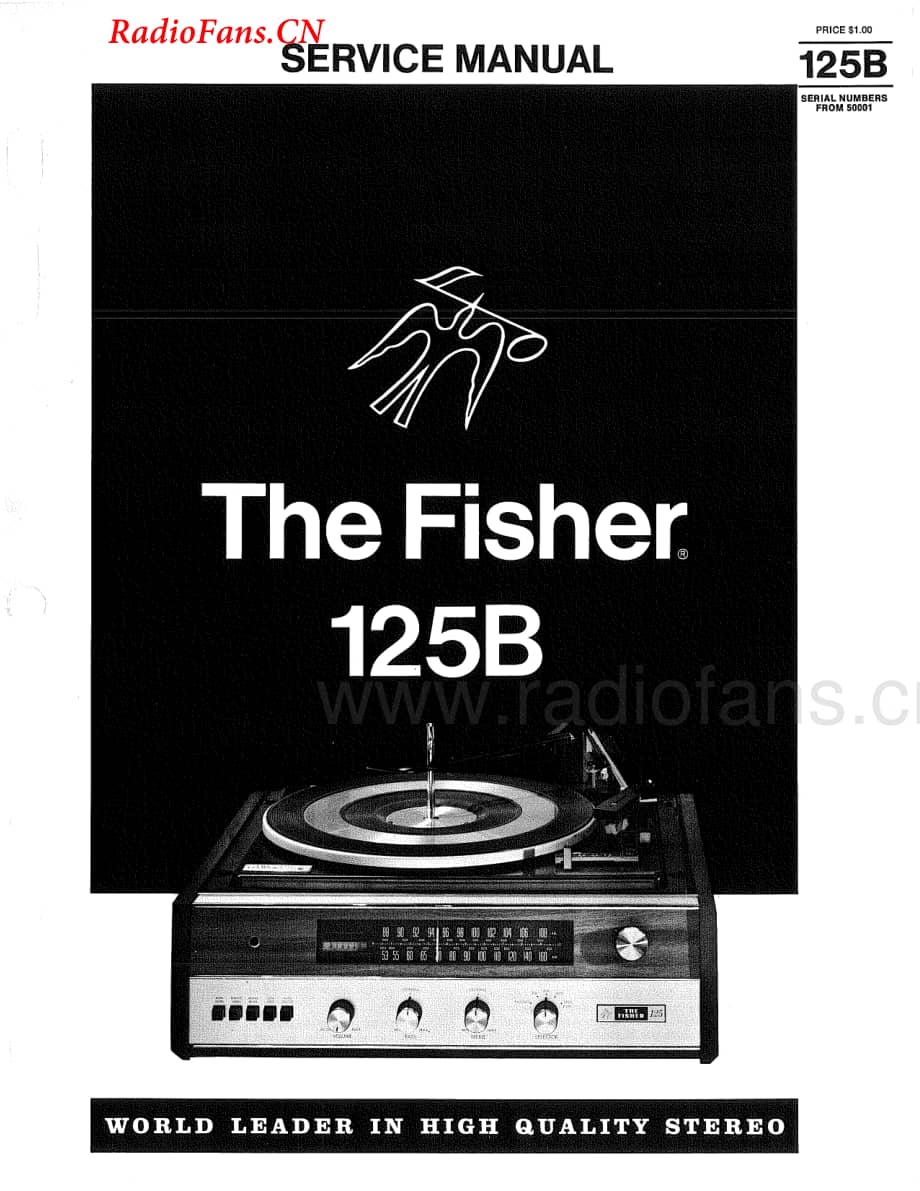 Fisher-125B-rec-sm维修电路图 手册.pdf_第1页