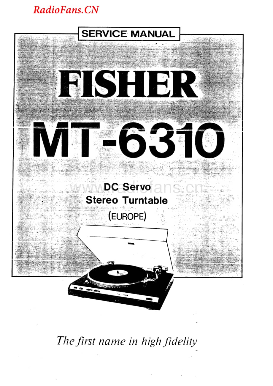 Fisher-MT6310-tt-sm维修电路图 手册.pdf_第1页