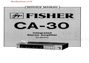 Fisher-CA30-int-sm维修电路图 手册.pdf