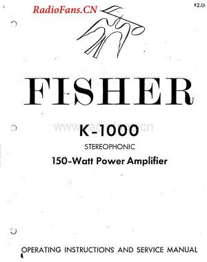 Fisher-K1000-pwr-sm维修电路图 手册.pdf