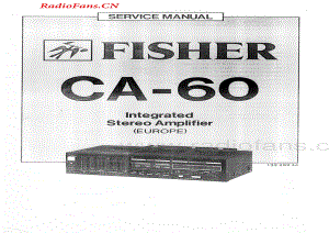 Fisher-CA60-int-sm维修电路图 手册.pdf