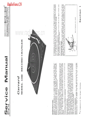 Garrard-5300-tt-sm维修电路图 手册.pdf