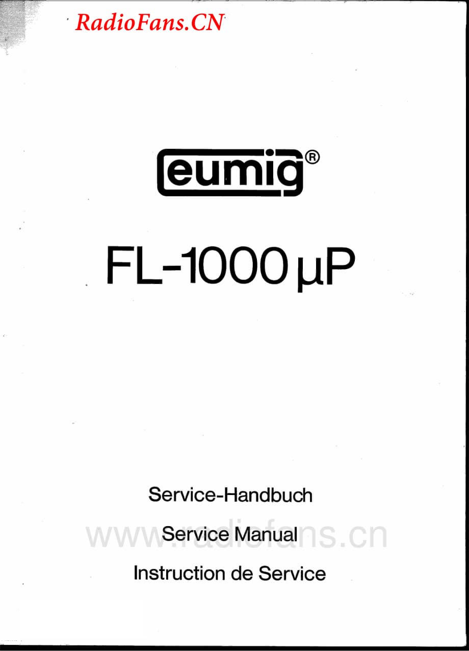 Eumig-FL1000uP-tape-sm维修电路图 手册.pdf_第2页