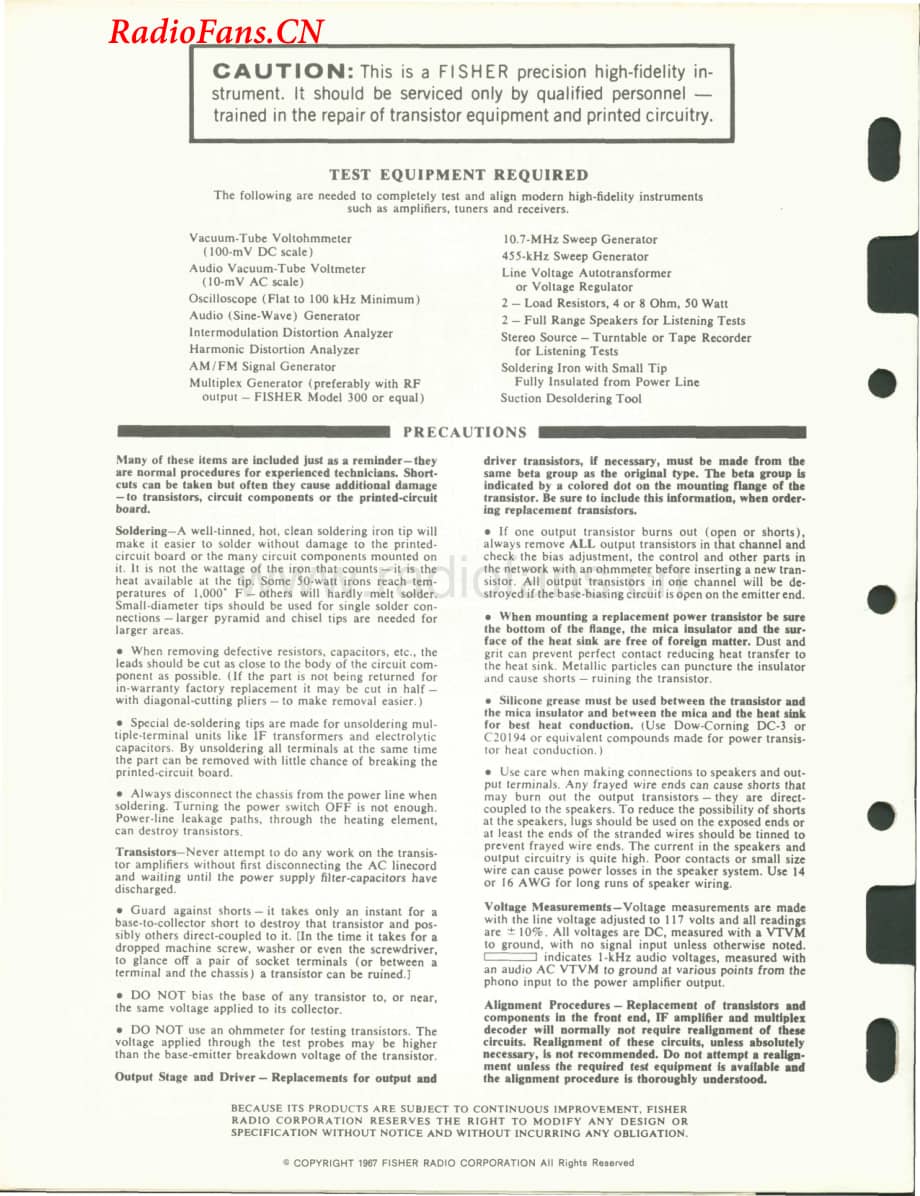 Fisher-TX1000-int-sm维修电路图 手册.pdf_第2页