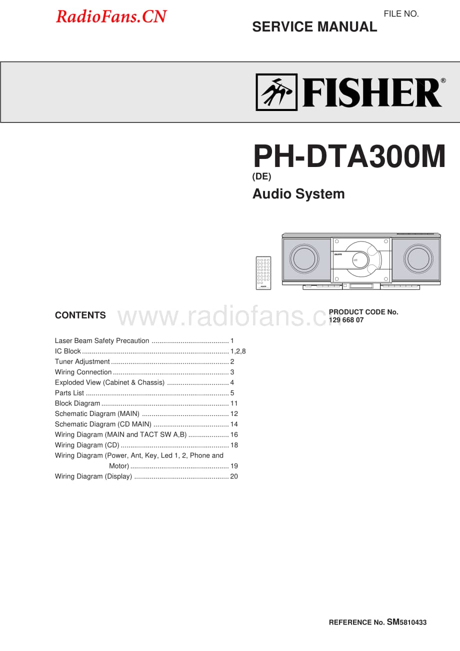 Fisher-PHDTA300M-mc-sm维修电路图 手册.pdf_第1页