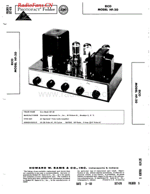 Eico-HF20SAMS-int-sm维修电路图 手册.pdf