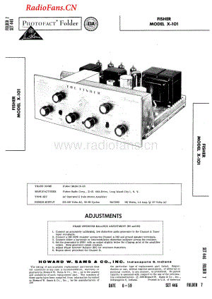 Fisher-X101ST-int-sch维修电路图 手册.pdf