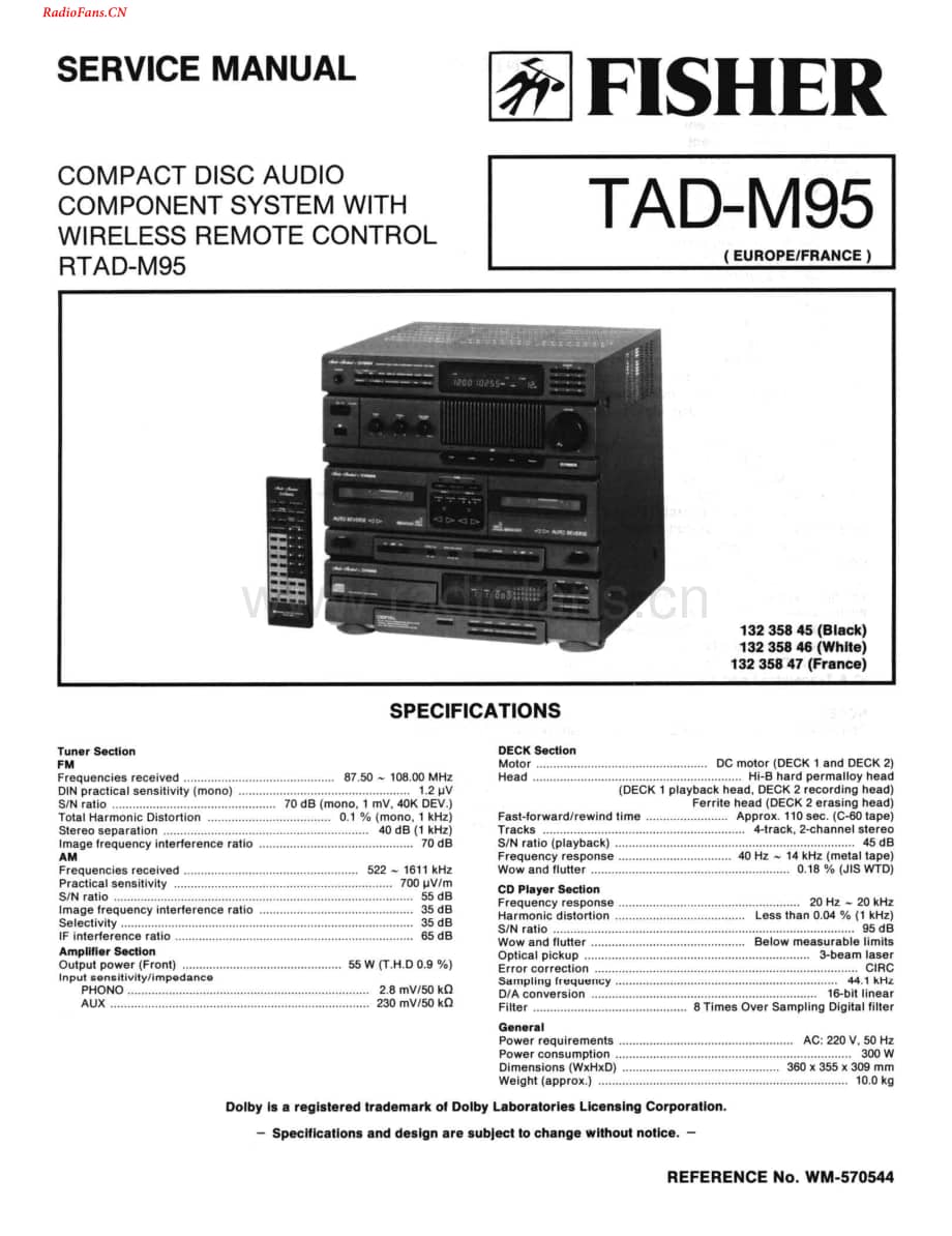 Fisher-TADM95-mc-sch维修电路图 手册.pdf_第1页