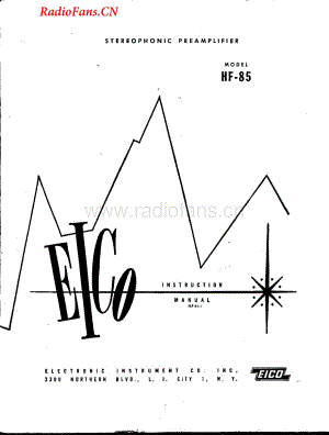 Eico-HF85-pre-sm维修电路图 手册.pdf