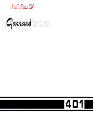 Garrard-401-tt-sm维修电路图 手册.pdf