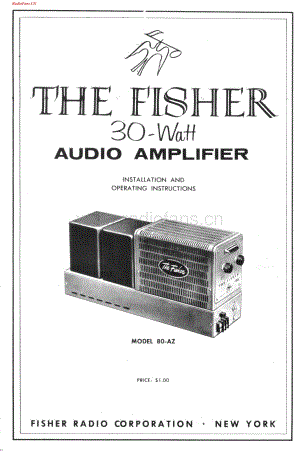 Fisher-80AZ-pwr-sm(1)维修电路图 手册.pdf