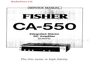 Fisher-CA550-int-sm维修电路图 手册.pdf