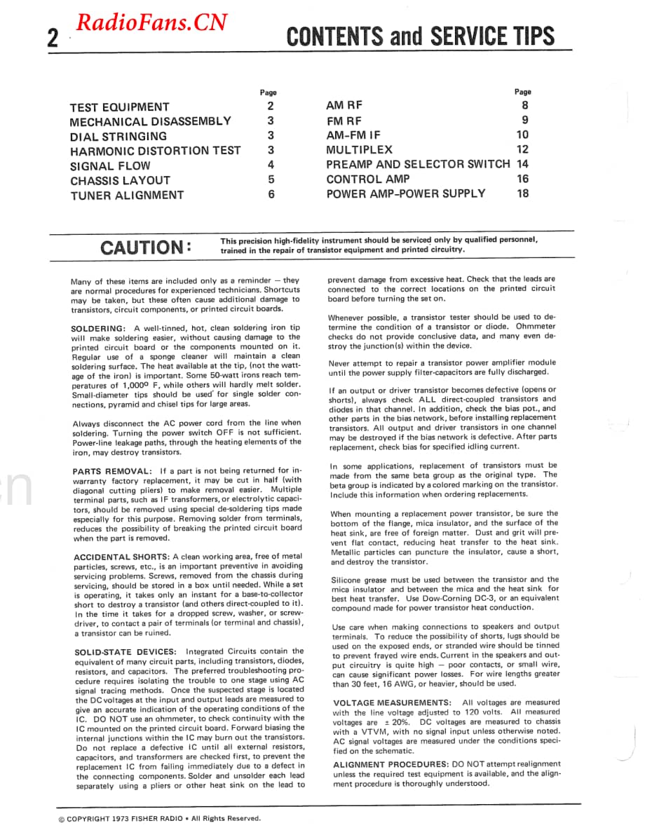 Fisher-205-rec-sm(1)维修电路图 手册.pdf_第2页