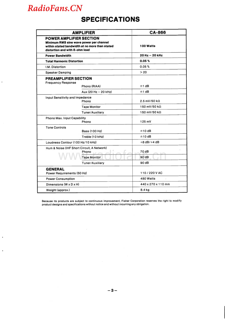 Fisher-CA866-int-sm维修电路图 手册.pdf_第3页