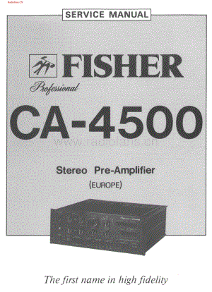 Fisher-CA4500-pre-sm维修电路图 手册.pdf