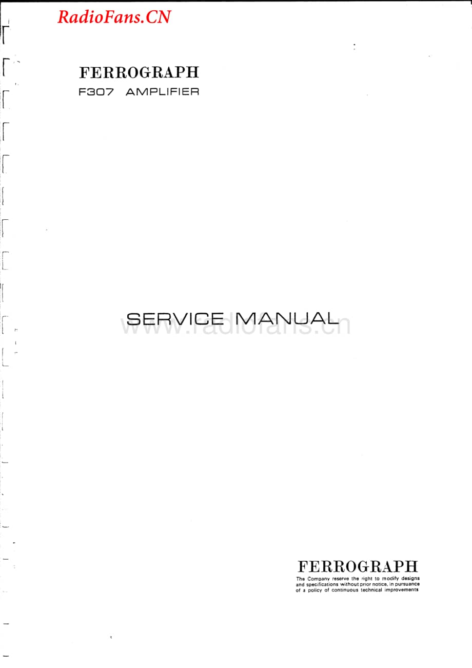 Ferguson-FerrographF307-int-sm维修电路图 手册.pdf_第1页