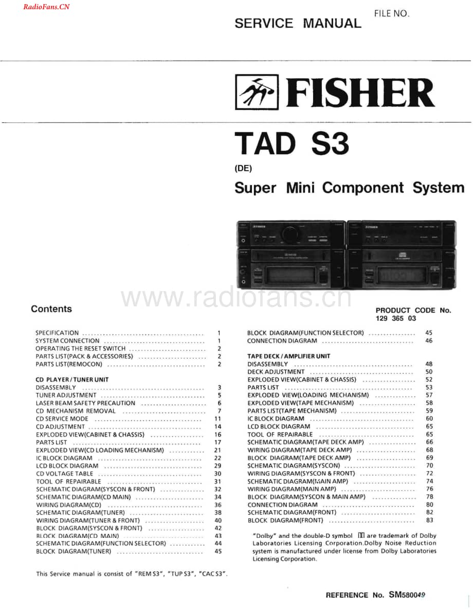 Fisher-TADS3-mc-sch维修电路图 手册.pdf_第1页