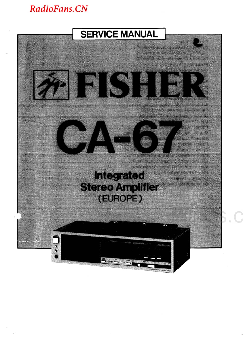 Fisher-CA67-int-sm维修电路图 手册.pdf_第1页