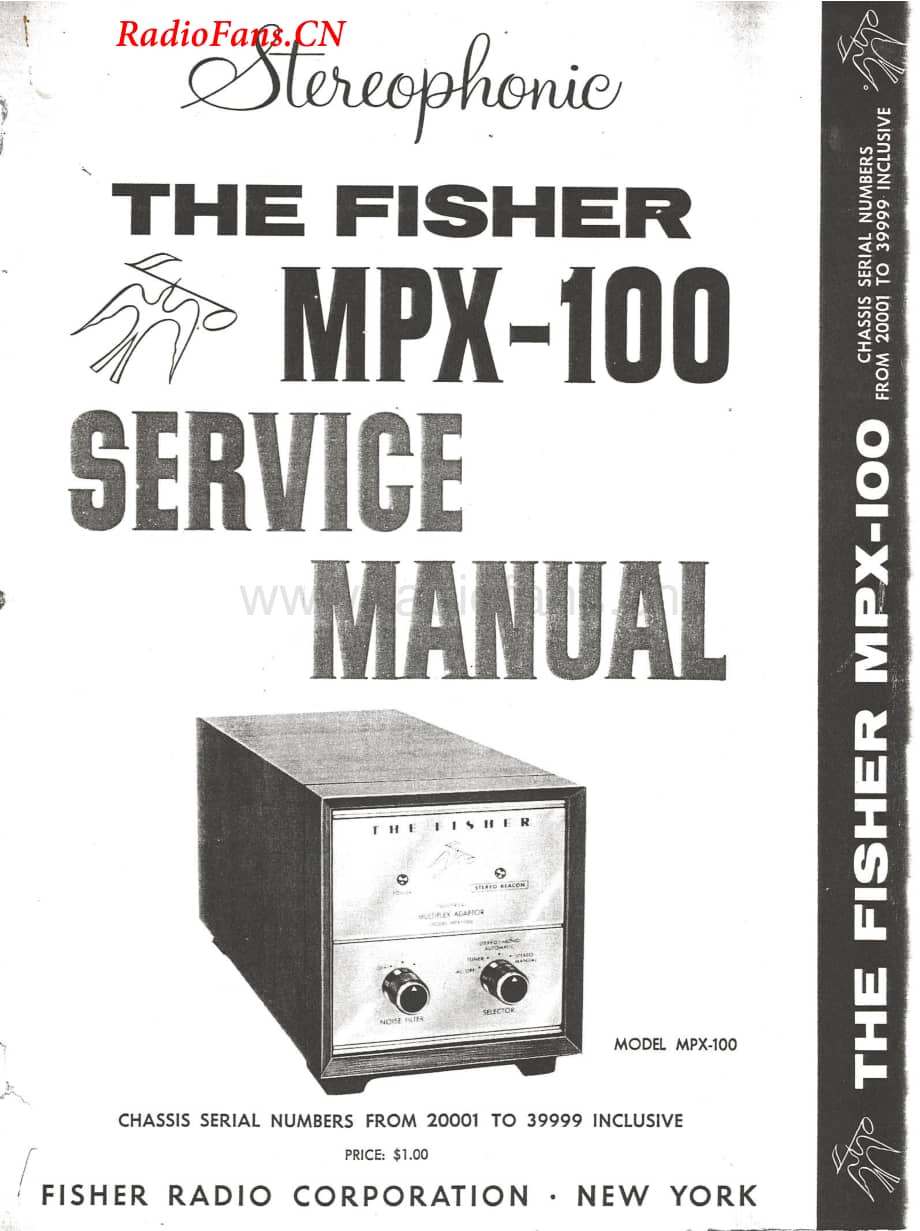 Fisher-MPX100-mpx-sm2维修电路图 手册.pdf_第1页