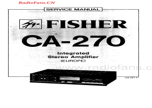 Fisher-CA270-int-sm维修电路图 手册.pdf