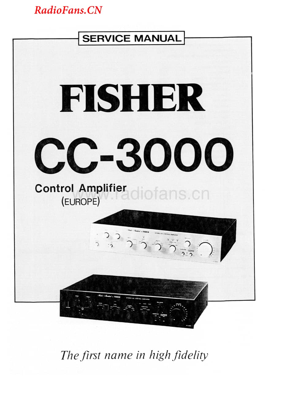 Fisher-CC3000-pre-sm维修电路图 手册.pdf_第1页